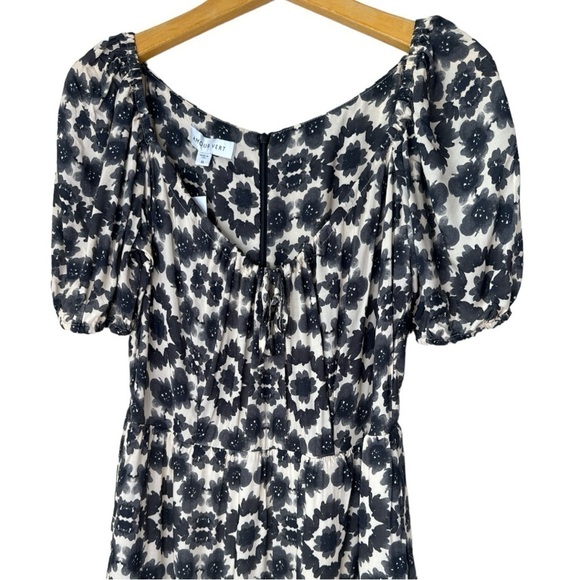 Amour Vert Elle Dress In Ink Flower NWT Size: Medium - Picture 3 of 12